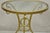Late 20th Century Italian Neoclassical Style Gold Hoof Foot Round Occasional Side Table For Sale - Image 4 of 12