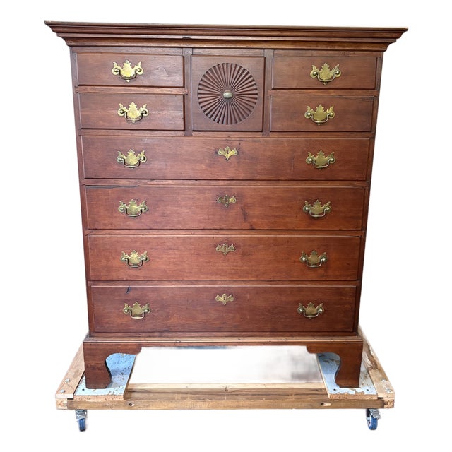 Eighteenth Century American Tall Chest of Drawers For Sale