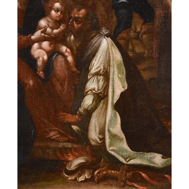 Giovanni Stradano, Adoration of the Magi, 1500s-1600s, Oil on Canvas For Sale - Image 14 of 16