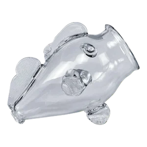 Mid-Century Italian Blown Art Glass Fish Sculptural Bowl