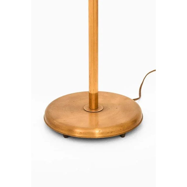 Vintage Floor Lamp in Opaline Glass and Lacquered Metal, 1950s For Sale - Image 10 of 11