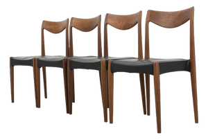 Teak Dining Chairs, Set of 4