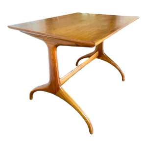 1950s Heritage Henredon Mid Century Modern Style Horn Leg Side Table