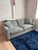 80" Room & Board Clemens sofa in the color Haze, a subtle and pretty greenish-blue. The material (called Vick on the...