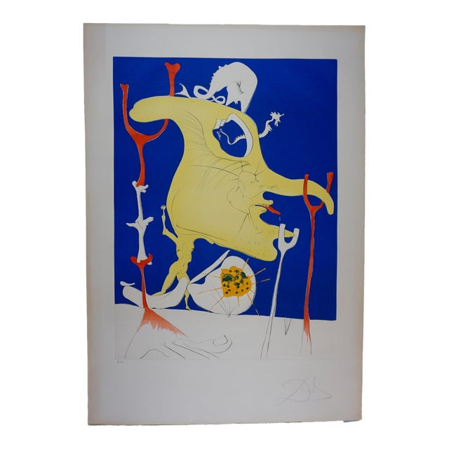1970s Dali Conquest Cosmos Last Comer Last Planet H/Sig Numb Dali Archives Certified For Sale
