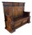 Antique Italian Renaissance Revival Walnut Wood Lettuccio Hall Bench For Sale