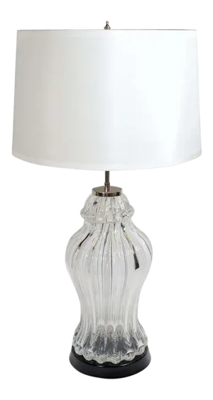 Mid-Century Modern Handblown Murano Glass Urn Lamp