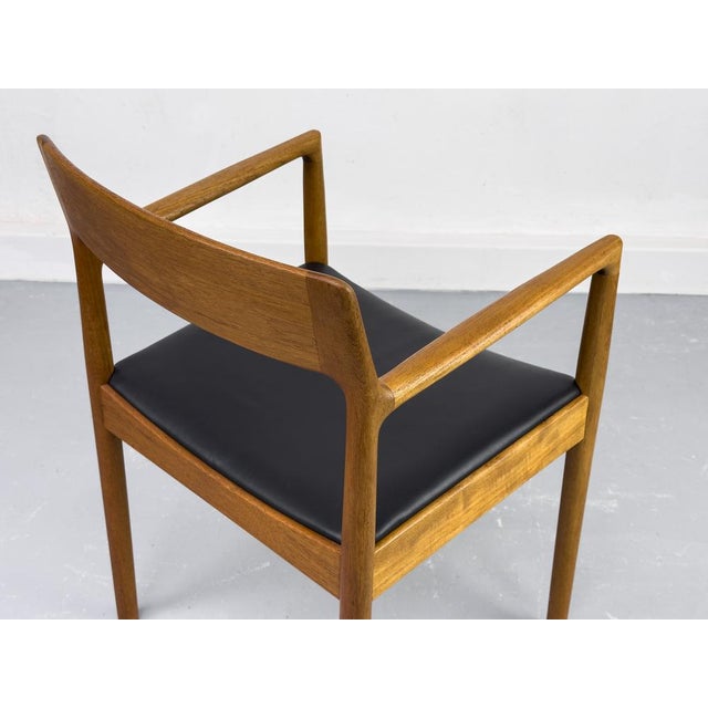 Danish Teak and Leather Armchair by J. Nørgaard for Nørgaards Møbelfabrik, 1960s For Sale - Image 12 of 18