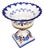 Vintage Portuguese Alcobaca Ceramic Reticulated Dish on Pedestal For Sale