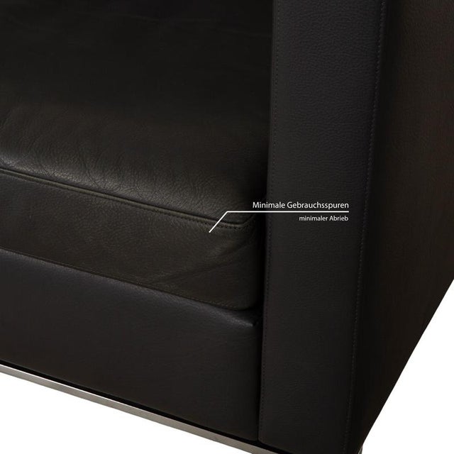 Modern Foster 500 Leather Three-Seater Sofa from Walter Knoll For Sale - Image 3 of 12