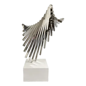 David Lee Brown (1939-2016) Abstract Stainless Steel Sculpture, American, 1970s