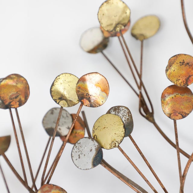 Brutalist Brass Wall Sculpture For Sale - Image 6 of 7