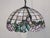 Glass Pendant Light with Floral Pattern in the style of Tiffany For Sale - Image 7 of 12