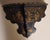 Rare 19th century black chinoiserie wall bracket with wonderful scenes.