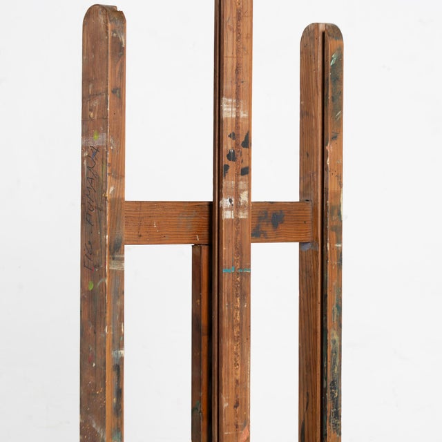 Late 19th Century Antique Wood Painter's Easel For Sale - Image 11 of 14