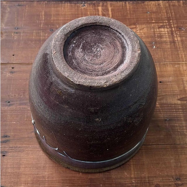 Ceramic Vintage Shigaraki Earthenware Plant Stand, 1970s For Sale - Image 7 of 11