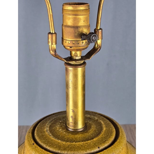 1960s Bob Kinzie for Affiliated Craftsmen Stoneware Pottery Table Lamp For Sale - Image 16 of 18