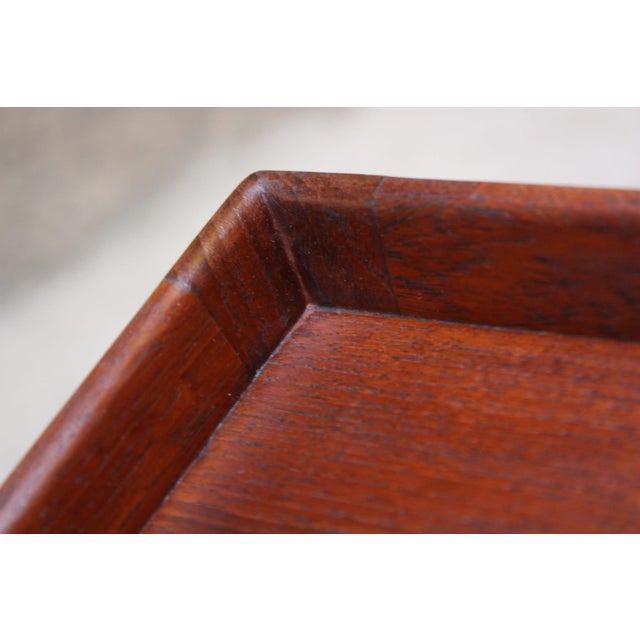 1960s Danish Teak and Rosewood Side Table Designed for the Rigspolitiet Headquarters For Sale - Image 5 of 13