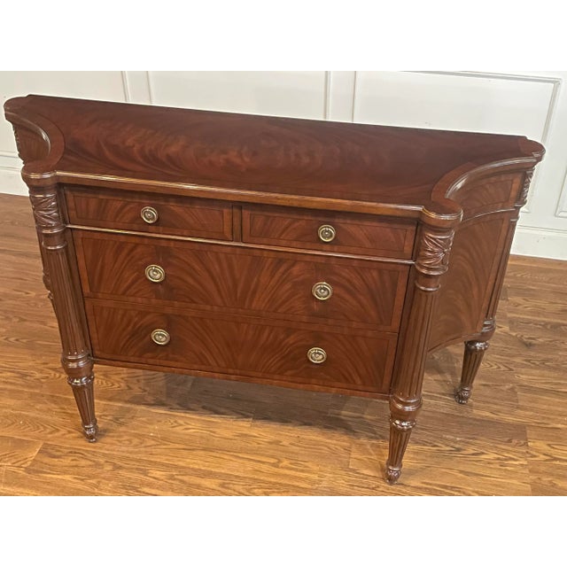 Leighton Hall Showroom Sample - Sheraton Mahogany Sideboard For Sale - Image 4 of 10