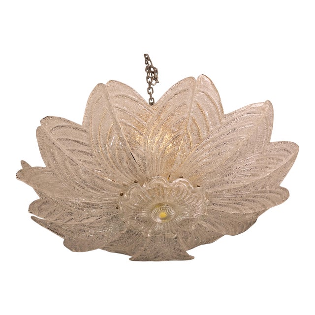 Amalfi Italian Murano Glass Ceiling Light or Chandelier, 1970s For Sale