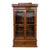 19th Century American Victorian Solid Walnut Bookcase With Burl Walnut & Wavy Glass, Circa 1890 For Sale