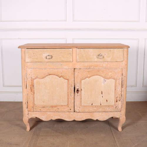 Small 18th century French oak buffet with original paint finish. 1790. This piece is designed in the style of the selected...