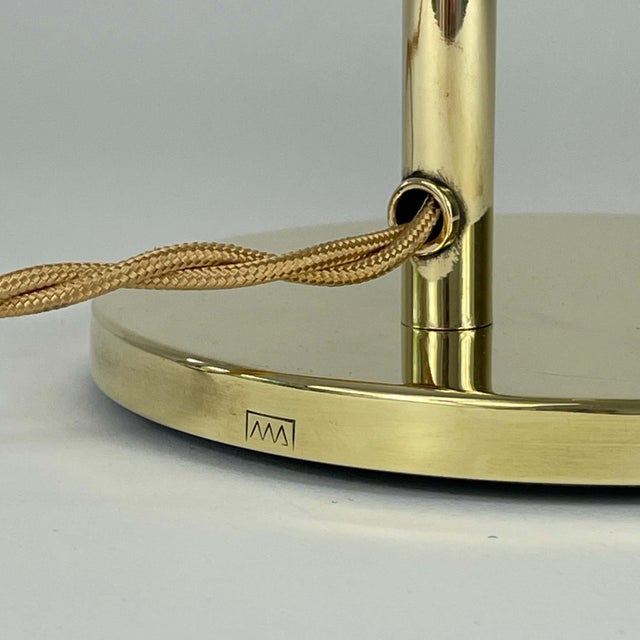 Gold Finnish Adjustable Brass Table Lamp, 1940s For Sale - Image 8 of 18