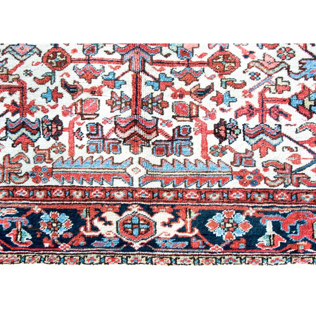 Early 20th Century Persian Heriz Rug For Sale - Image 13 of 15