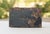 30s Vintage Industrial Metal Steel Tool Box With Rusty Patina and Chipping Black Paint For Sale - Image 4 of 17