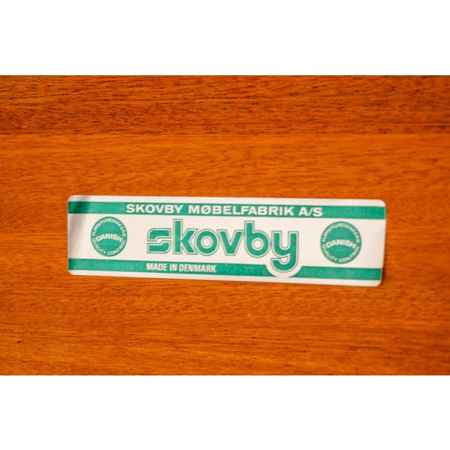 Danish Mid-Century Modern Extension Dining Table in Teak W/ Two Leaves by Skovby Møbelfabrik, Denmark, C. 1970s For Sale - Image 9 of 18