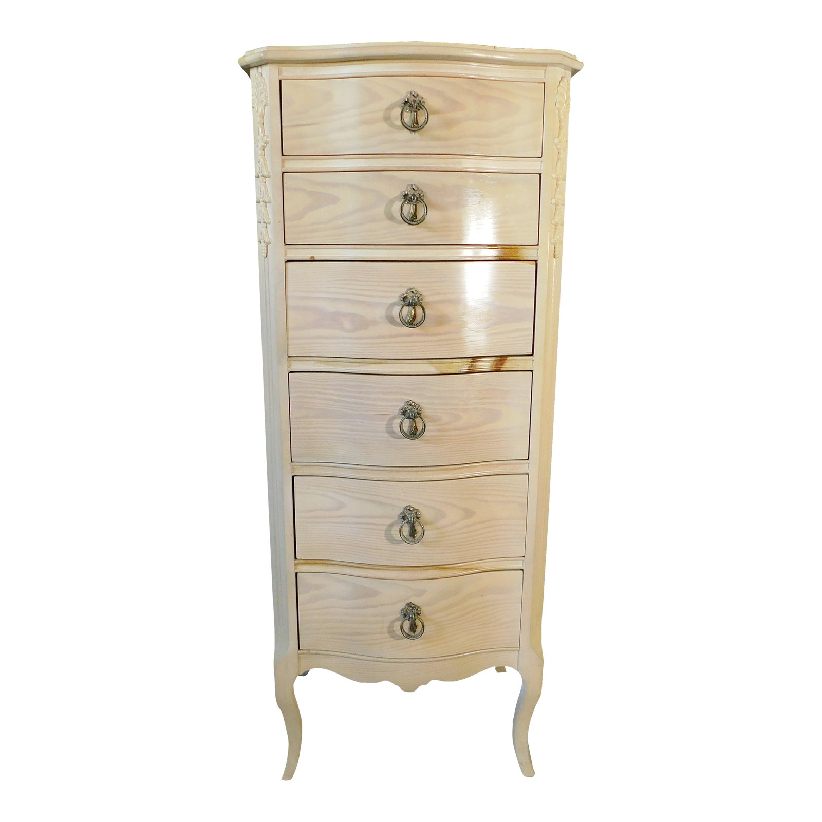 Lexington Furniture Lynn Hollyn Solid Oak Wood White Washed Chiffonier