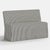 Spritely Home Slipcover for Stoffer Home x Cloth & Company for Lindy Dining Banquette in Jane Stripe Carbon For Sale - Image 4 of 7