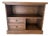Vintage Romweber Viking Oak Media Console With Rare Brass Horseshoe Inlays For Sale
