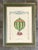 Green Vintage Framed Hot Air Balloon Print For Sale - Image 8 of 12