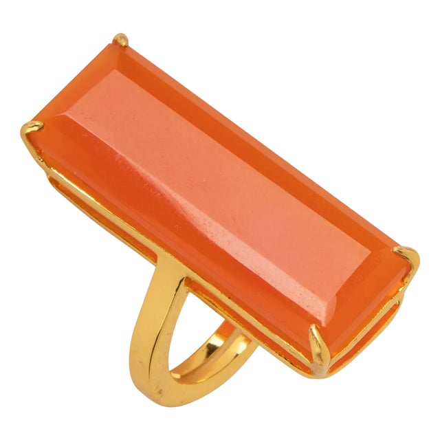 Lucille Ring, Orange, Size 5 For Sale