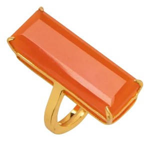 Lucille Ring, Orange, Size 5