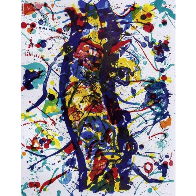 Sam Francis, Abstract Lithograph, Ed. 23/55, 1986, Lithograph For Sale - Image 4 of 4