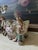 White Vintage Rococo Revival Porcelain Musician Jardinière & Candelabrum — Set of 2 For Sale - Image 8 of 10