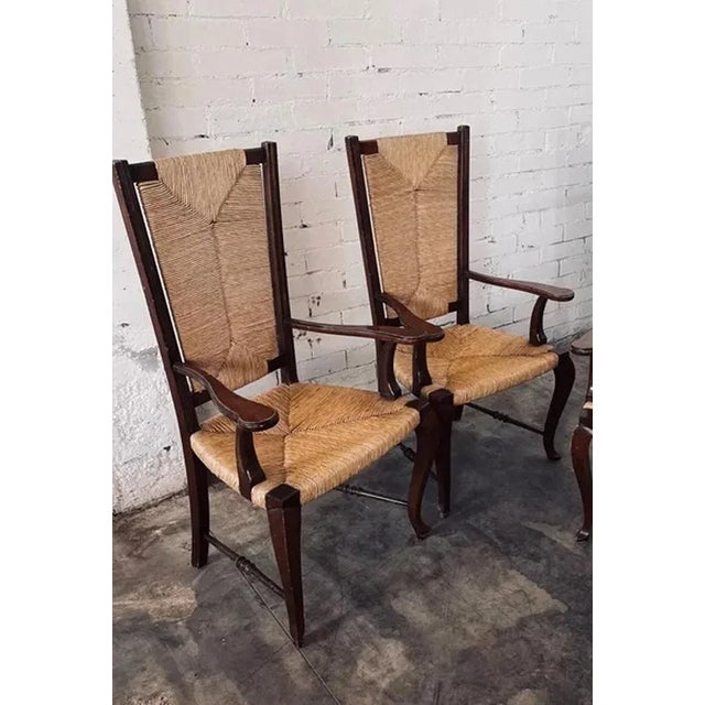 Beautiful armchairs of the first half of the twentieth century Queen Ana style. These armchairs have retoupted with enea...