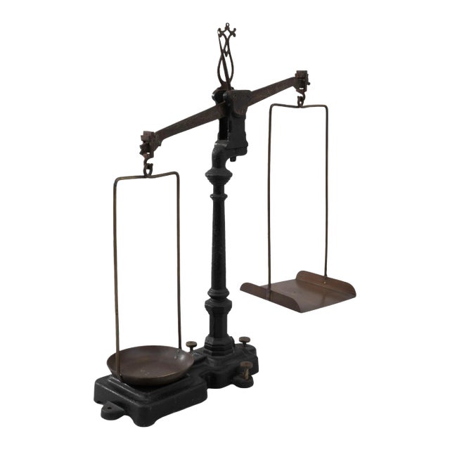19th Century French Metal Scale For Sale