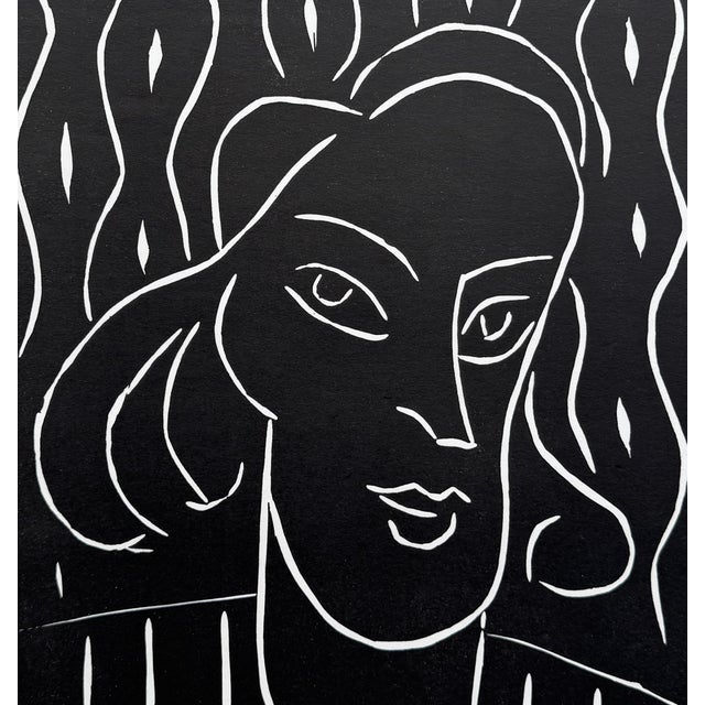 Modern Henri Matisse, Teeny, Portrait of a Young Girl, Linocut For Sale - Image 3 of 5