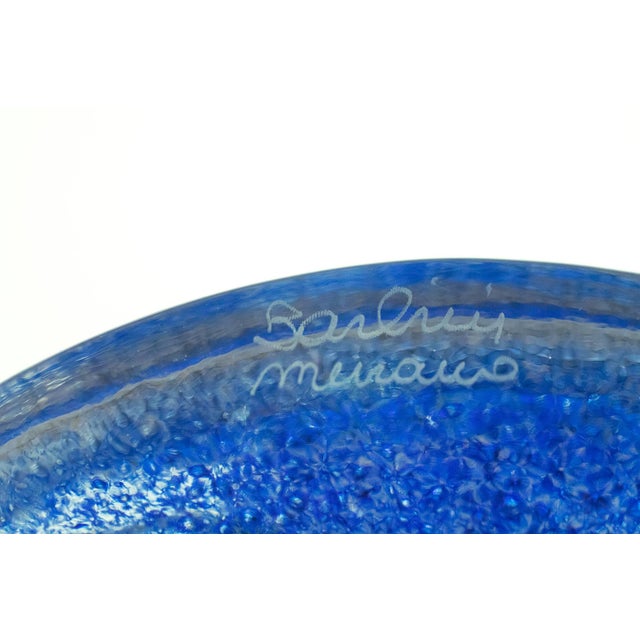 Alfredo Barbini Clear Glass Vide-Poche with Polychrome Oxide, 1970s For Sale - Image 9 of 10