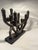 1970s Midcentury Klara Sever Austin Product Brutalist Candelabra Menorah For Sale In Buffalo - Image 6 of 6