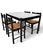 Black Carimate Dining Suite, in Rush and Black Ebony by Vico Magistretti for Habitat, 1964, Set of 5 For Sale - Image 8 of 15