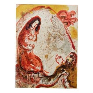 Marc Chagall, Rachel Steals Her Father's Idols, 1960, Lithograph For Sale