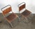 Mid 20th Century Mid 20th Century Pair of Bauhaus-Style Chrome and Brown Leather Cantilever Chairs For Sale - Image 5 of 17