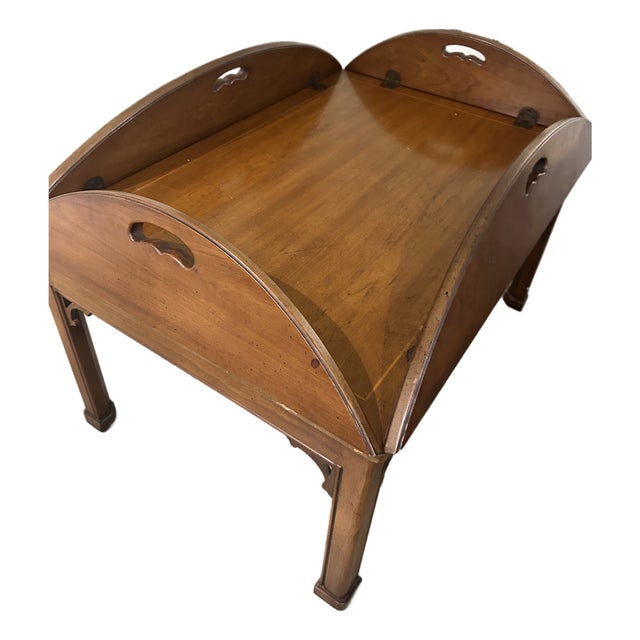 1958 Mid -Century Modern Drexel Walnut Oval Coffee Table For Sale