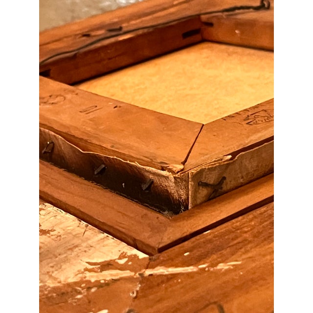 Wood Vintage Signed R. Krueger Floral Still Life Oil Painting in Carved Wood Frame For Sale - Image 7 of 7