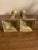 Brass Mid-Century Modern Lucite & Brass Candle Holders or Candlesticks- Set of 2 For Sale - Image 8 of 9
