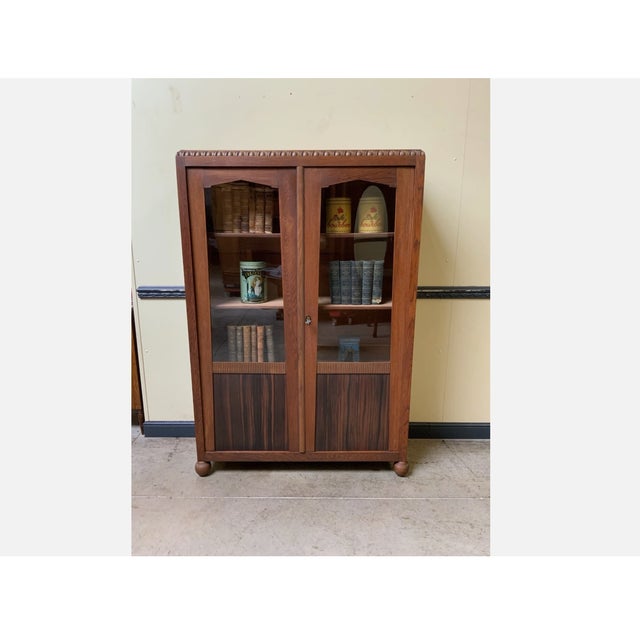 Antique Art Deco Bookcase, 1935 For Sale - Image 10 of 10